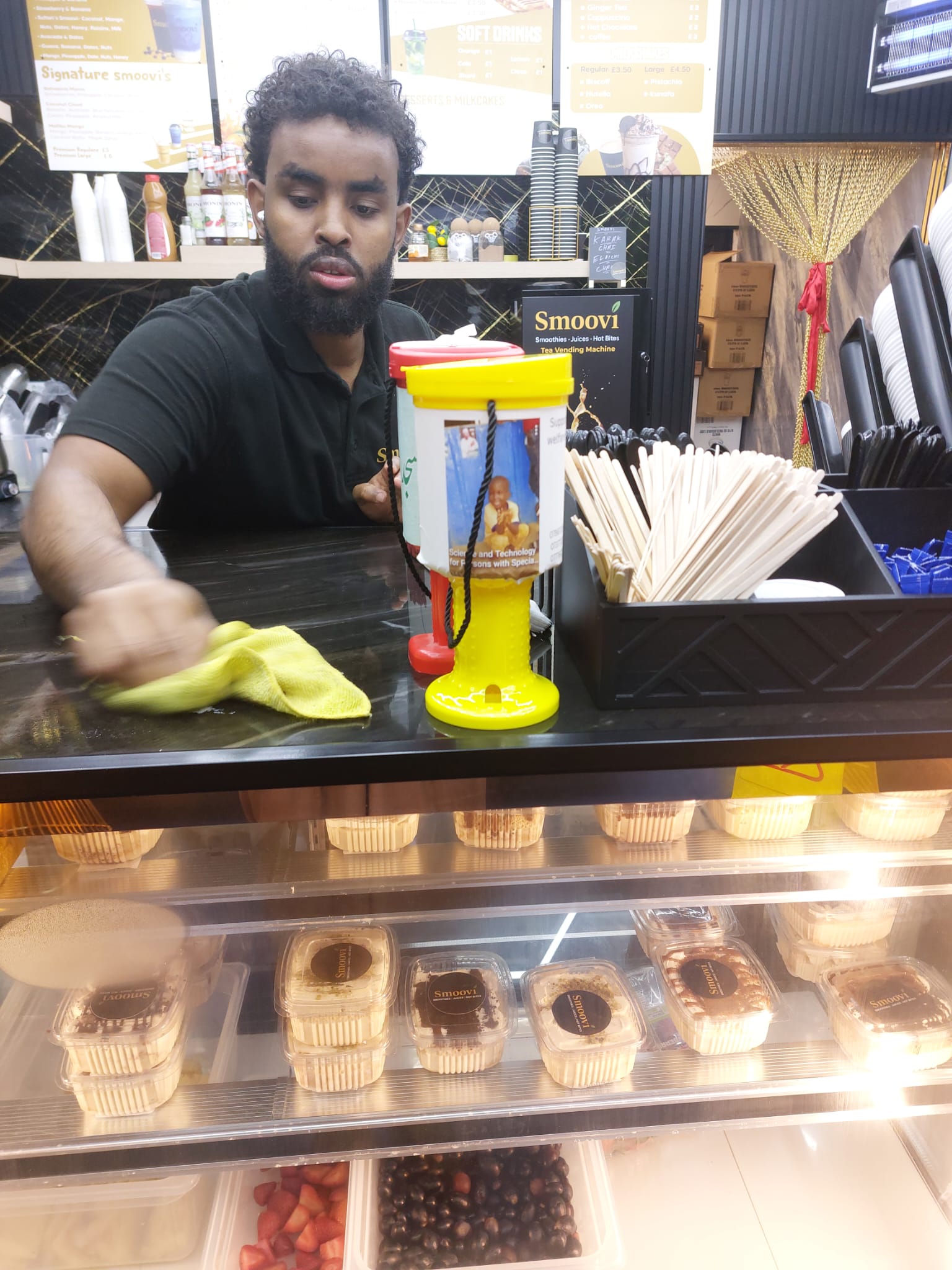 Training area with assistive technology equipment